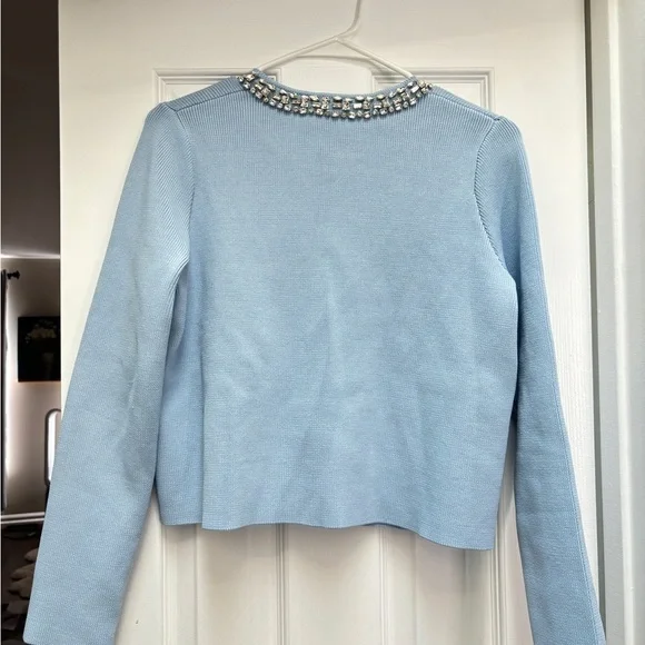 Zara Jewel plain knit cardigan - Picture 6 of 7